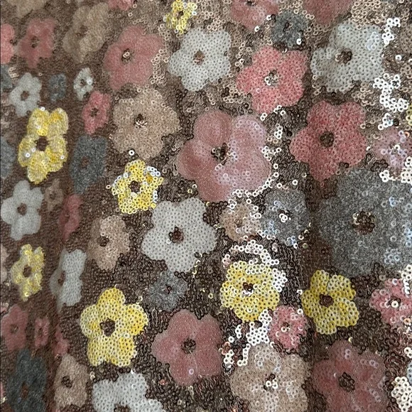 Fate Multicolor Sequin Floral Mini Dress - Picture 2 of 7